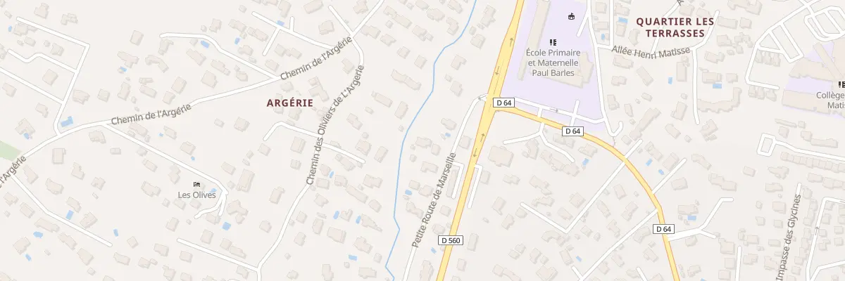 Plan du 56 Petite Route de Marseille à Saint-Maximin-la-Sainte-Baume