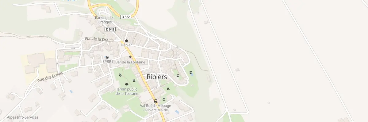 Plan du 5367 Le Village de Ribiers à Val Buëch-Méouge