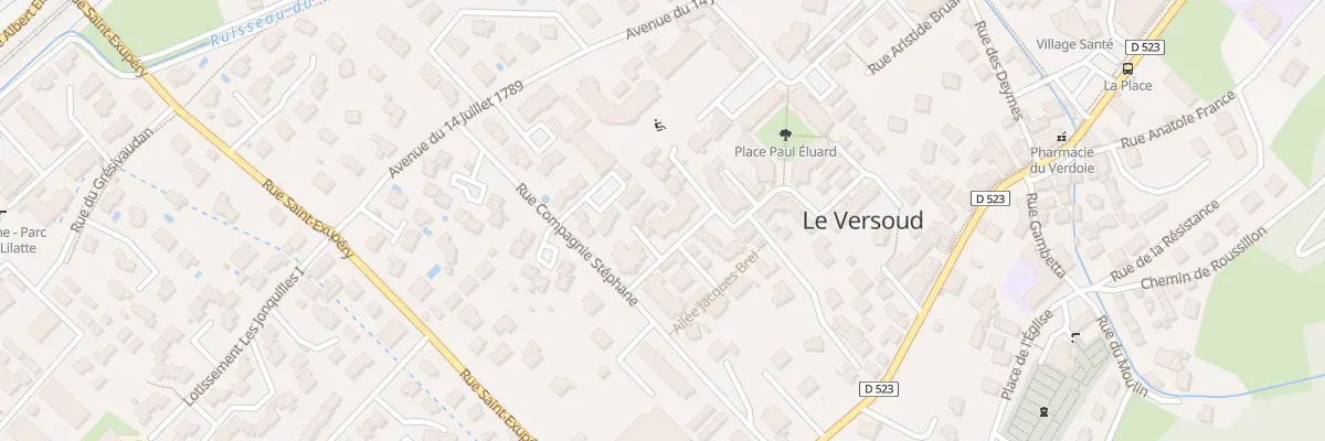 Plan du 5 Rue Louise Michel au Versoud