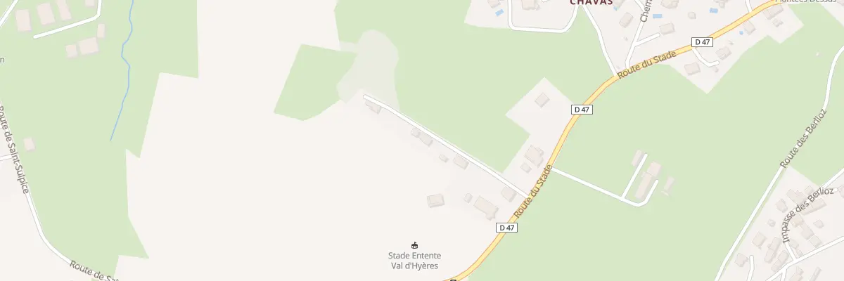 Plan du 794 Rte du Stade à Vimines