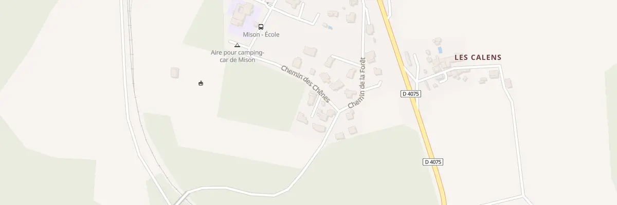 Plan du 2 Che des Chênes à Mison