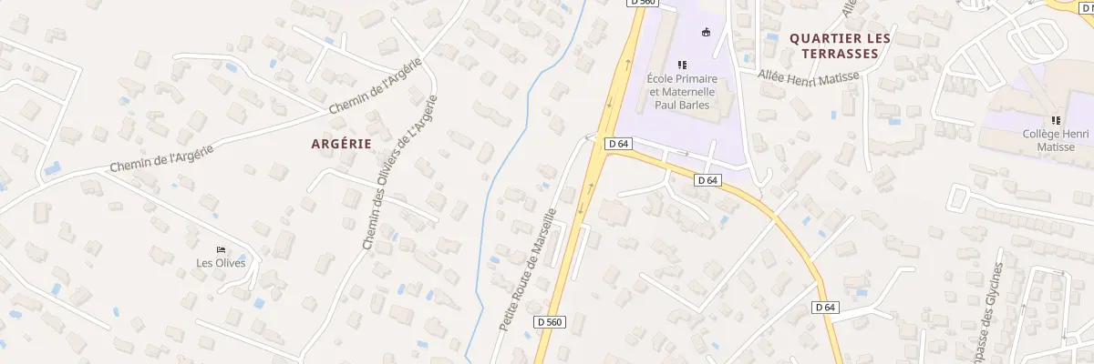Plan du 56 Rte Petite Route de Marseille à Saint-Maximin-la-Sainte-Baume