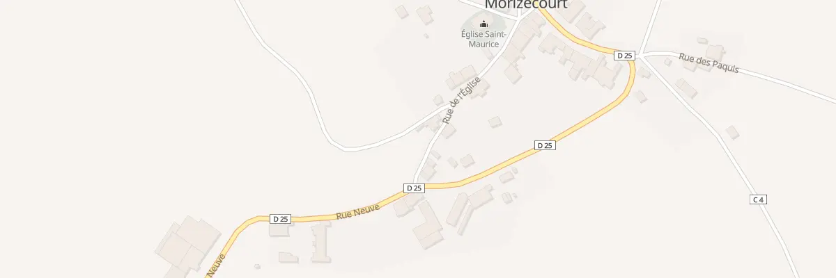 Plan du 16 Rue de l’Eglise à Morizécourt
