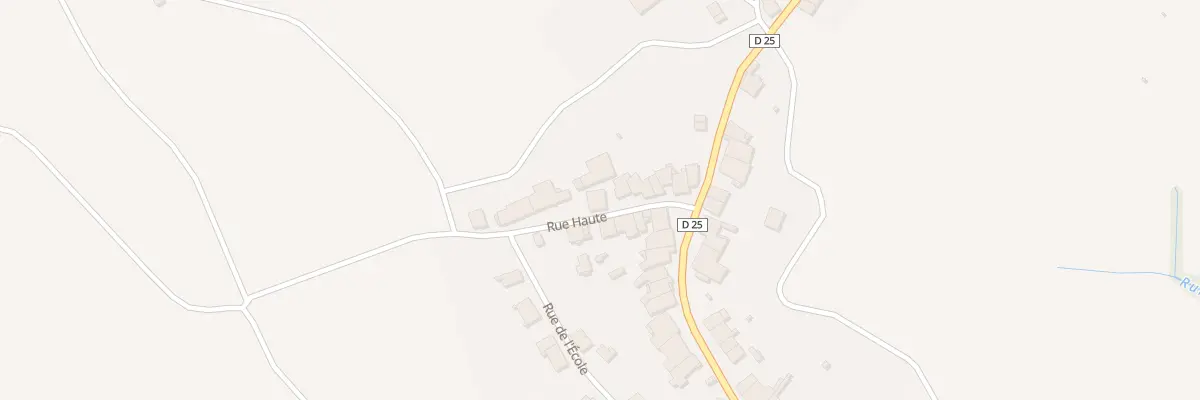 Plan du 12 Rue Haute à Morizécourt