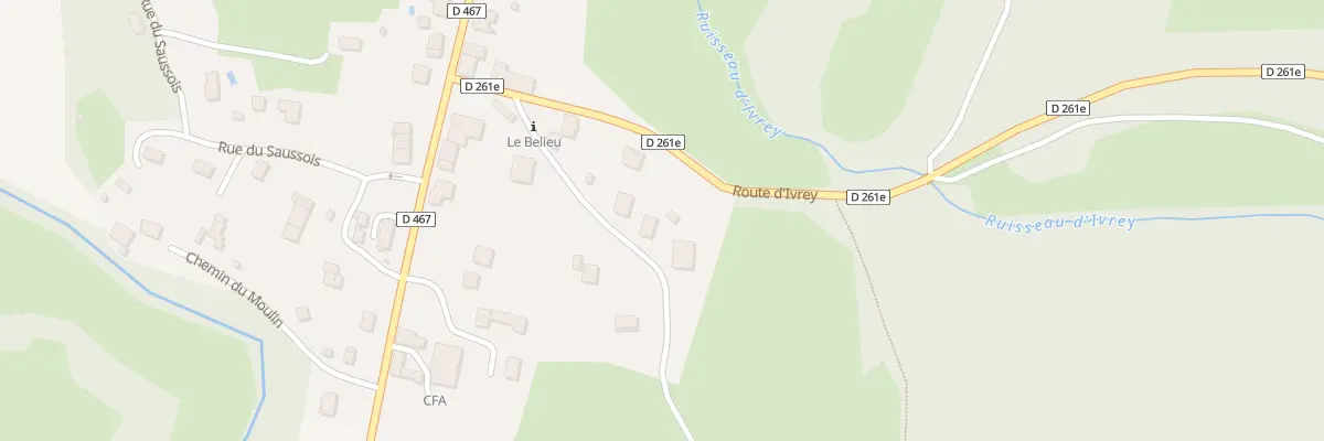 Plan du 3 Che du Bélieu à La Chapelle-sur-Furieuse