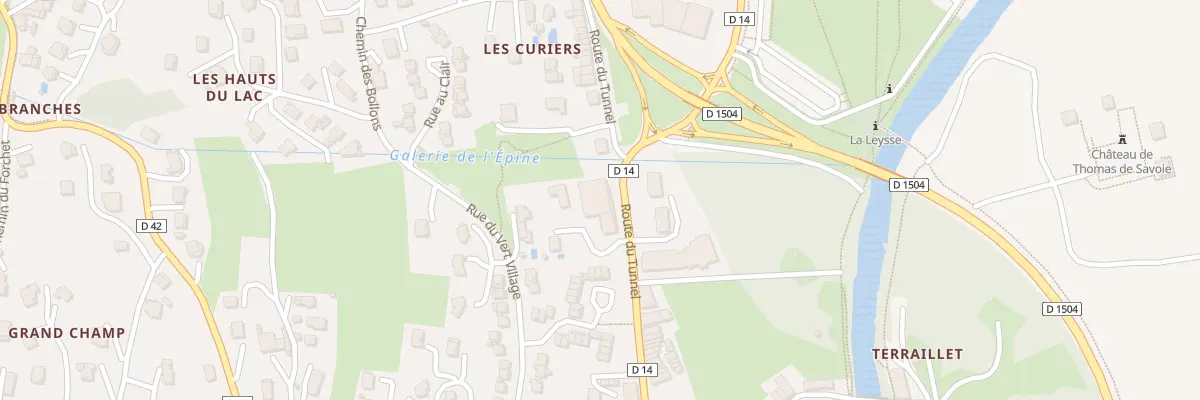 Plan du 293 Rte du Tunnel au Bourget-du-Lac