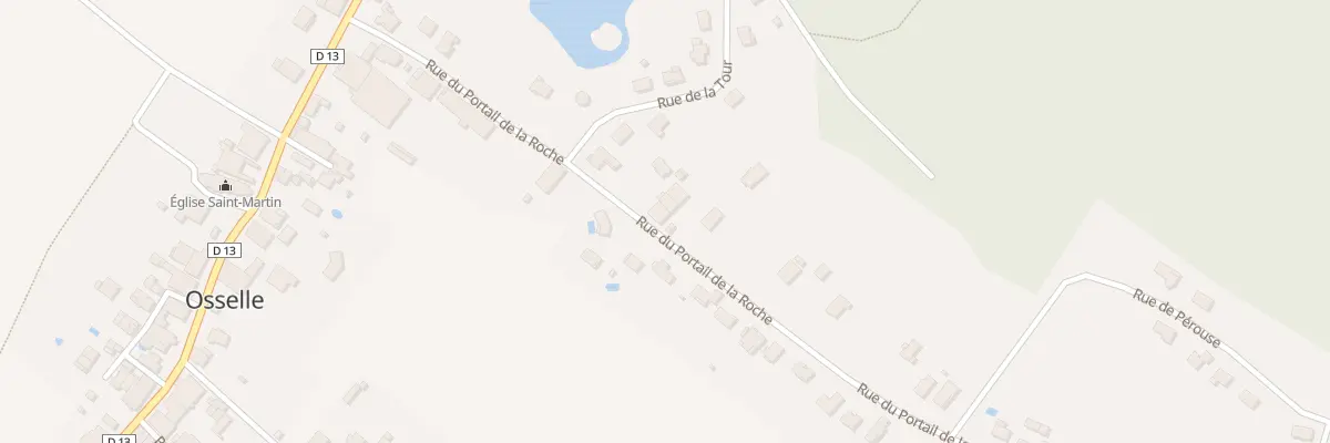 Plan du 13 Rue du Portail de Roche à Osselle-Routelle
