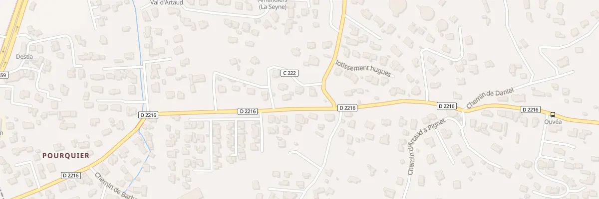 Plan du 9108 Cc 120 Dit de Chateaubanne à La Seyne-sur-Mer