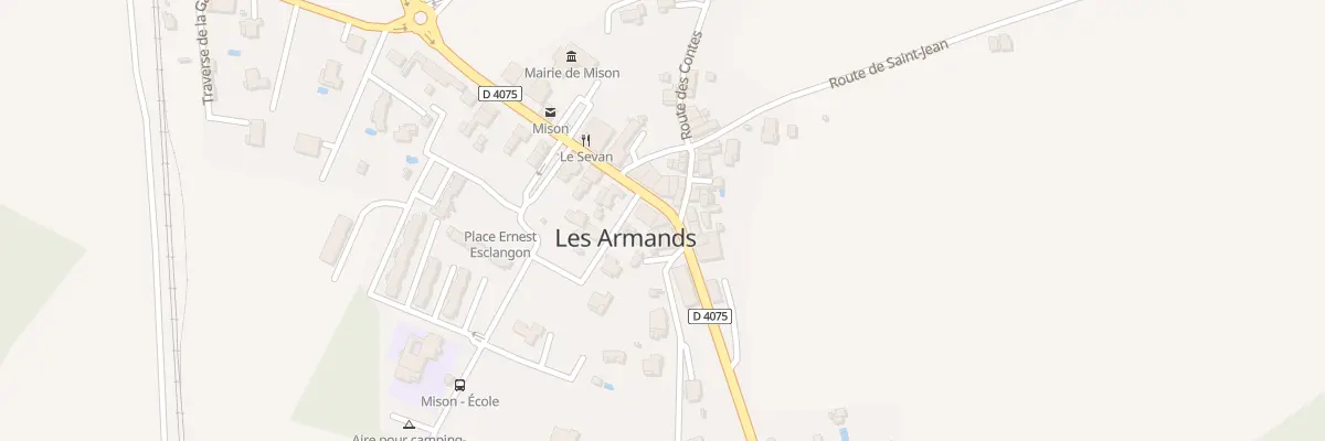 Plan du 5085 Les Armands à Mison