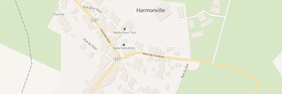 Plan du 2 Rue de la Vaux à Harmonville