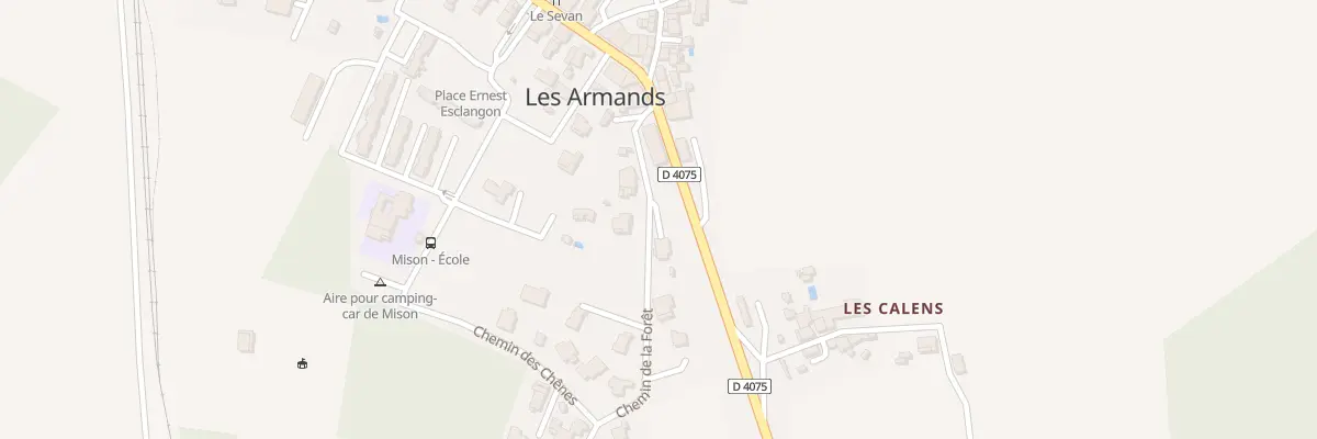 Plan du 7253 Les Armands à Mison
