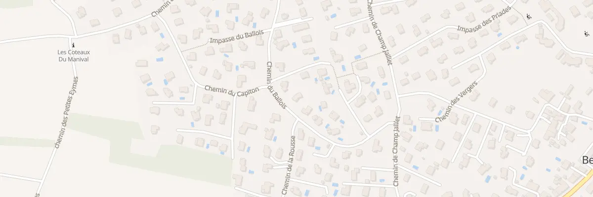 Plan du 234 Che du Ballois à Bernin