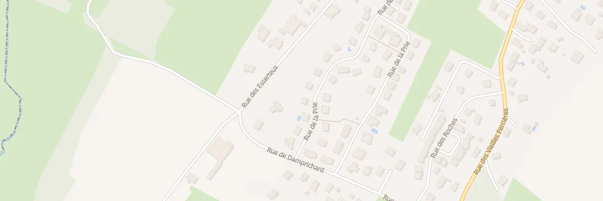Plan du 38 Rue de la Prie à Dannemarie-sur-Crète