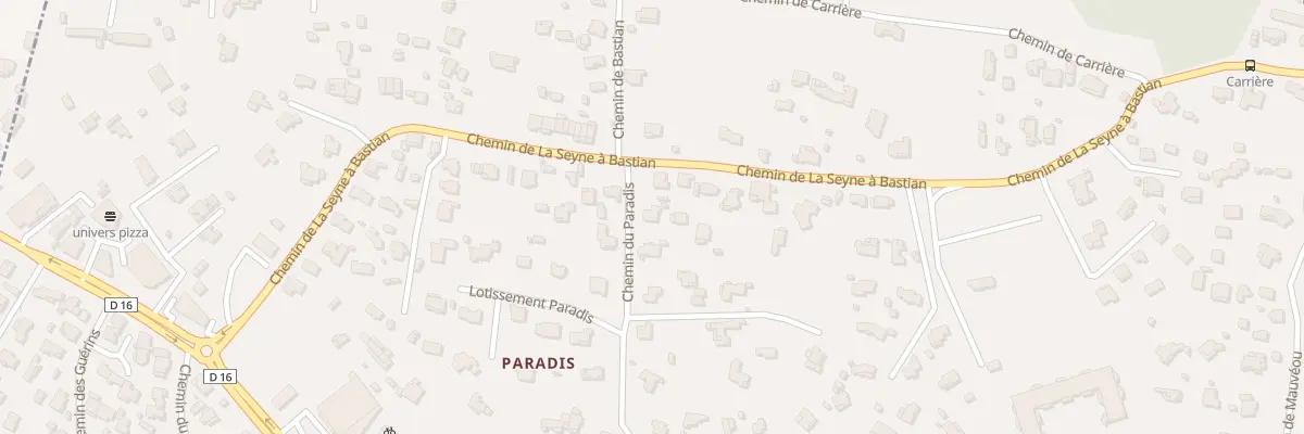Plan du 36 Che Paradis à La Seyne-sur-Mer