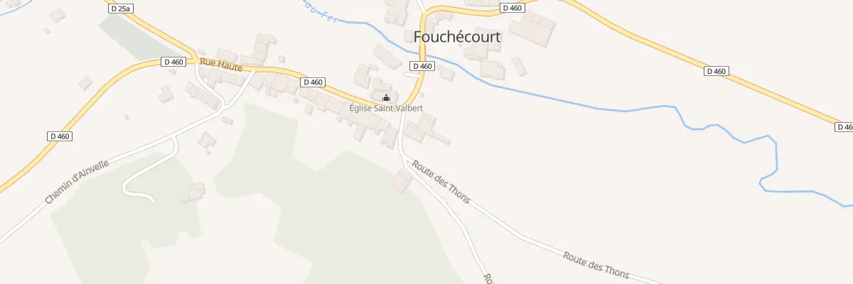 Plan du 15 Rte des Thons à Fouchécourt