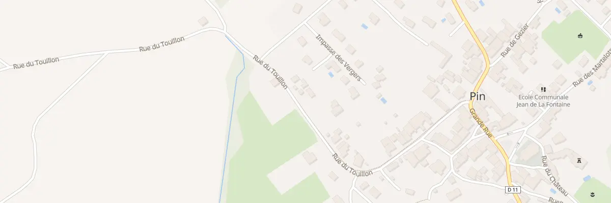 Plan du 28 Rue du Touillon à Pin
