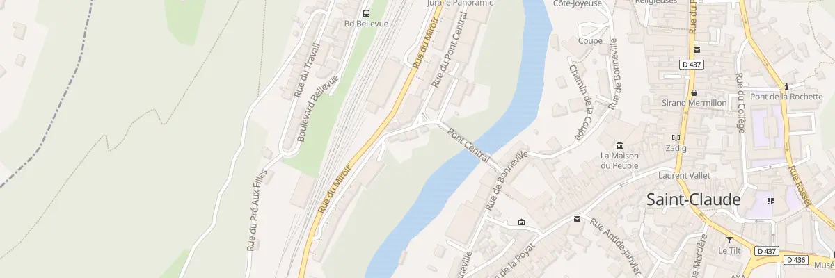 Plan du 22 Rue du Pont Central à Saint-Claude