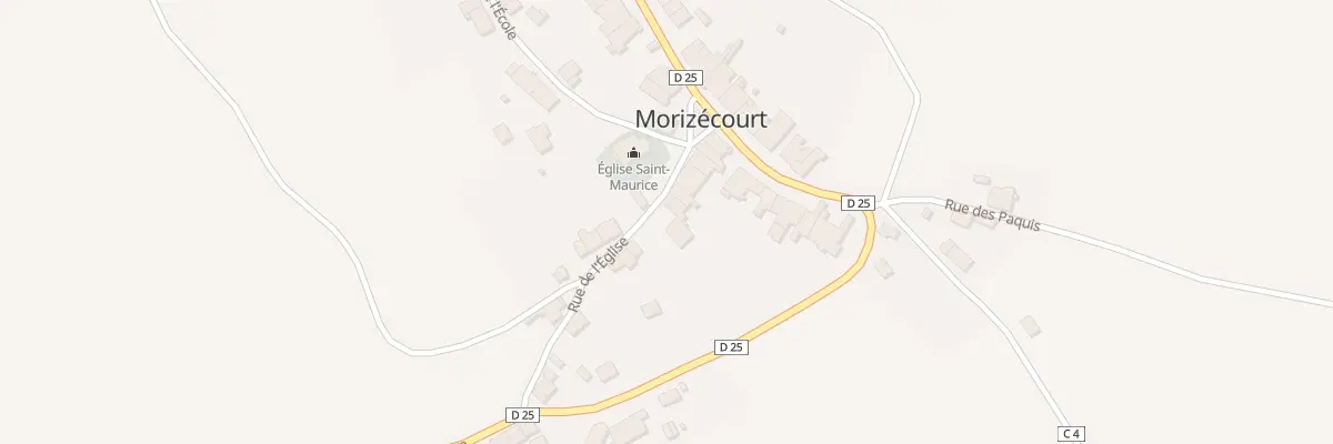 Plan du 9 Rue de l’Eglise à Morizécourt