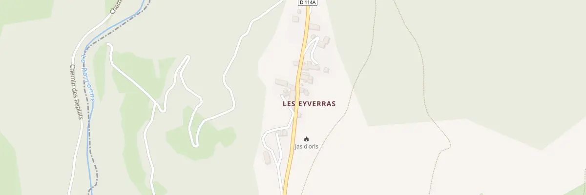 Plan du 5008 Les Eyverras Nord à Oris-en-Rattier