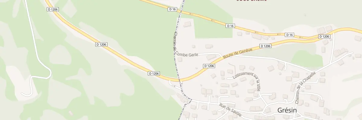 Plan du 3 Che de Combe Gerle à Léaz
