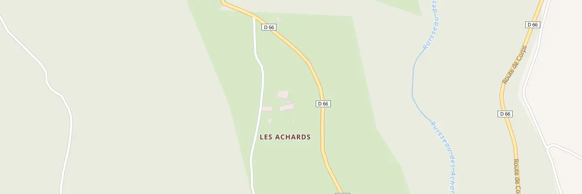 Plan du 5009 Les Achards à Châtel-en-Trièves