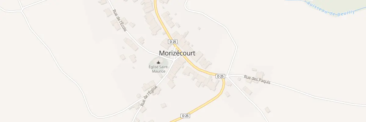 Plan du 1 Rue de l’Eglise à Morizécourt