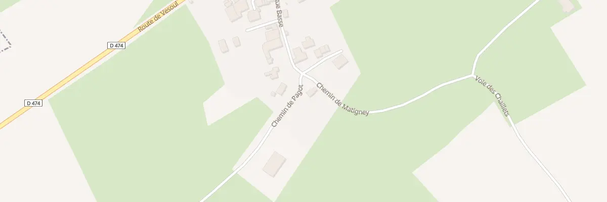 Plan du 2 Che de Matigney à Velleclaire