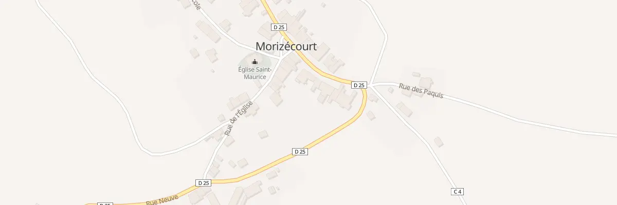 Plan du 26 Rue Principale à Morizécourt