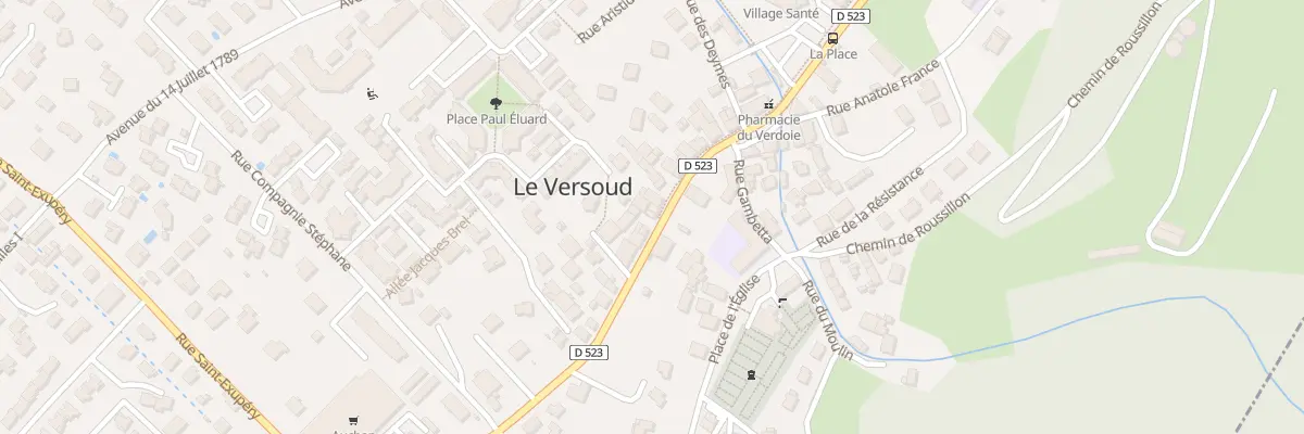 Plan du 94 Rue Paul Cretien au Versoud