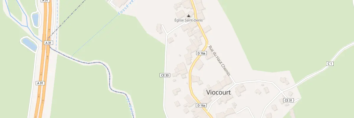 Plan du 6 Grande Rue à Viocourt