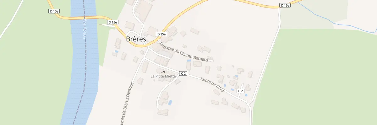 Plan du 3 Rte de Chay à Brères