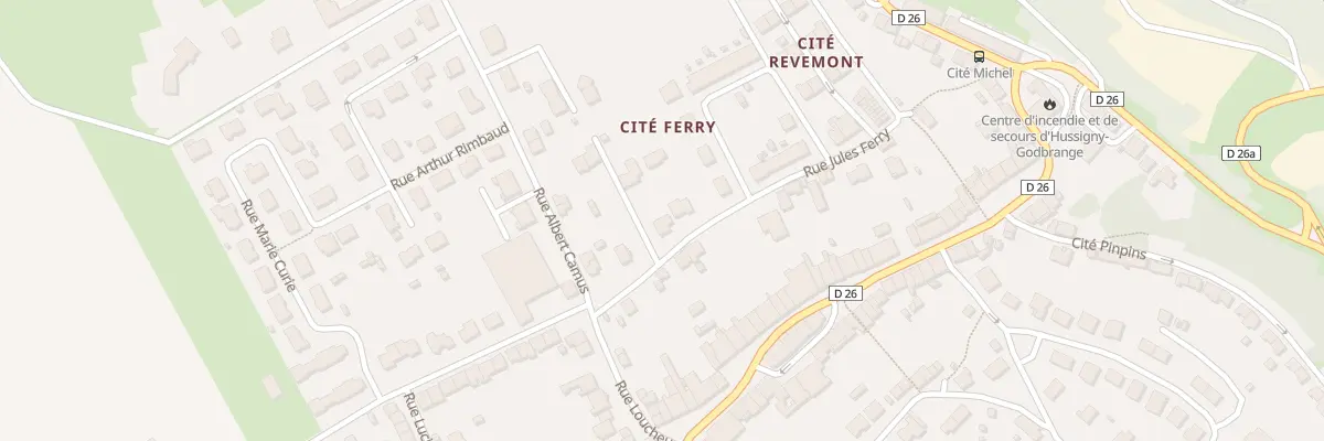 Plan du 8 Rue Jules Ferry à Hussigny-Godbrange