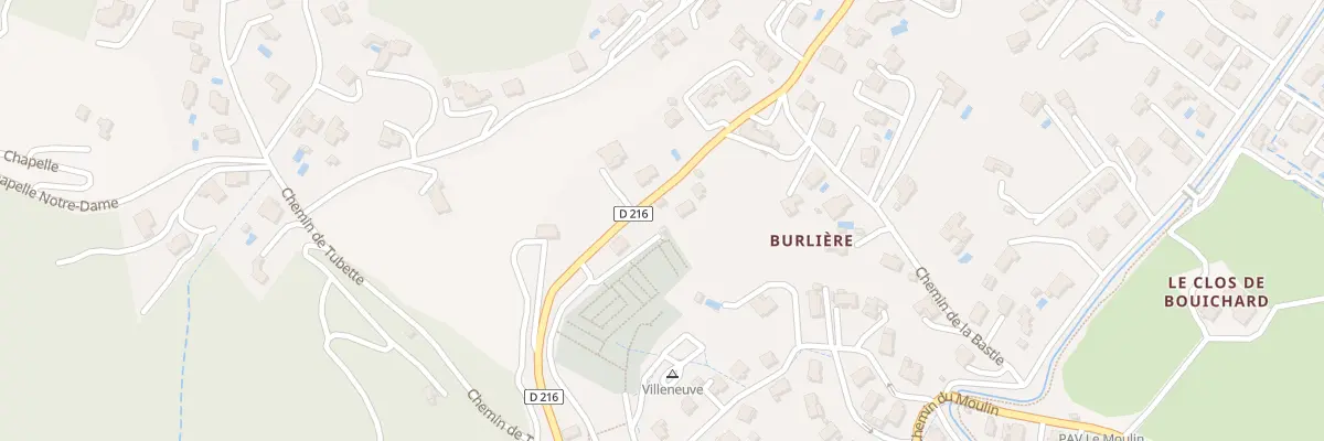 Plan du 320 Che des Oliviers à Villeneuve