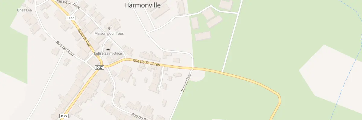 Plan du 13 Rue de Favières à Harmonville