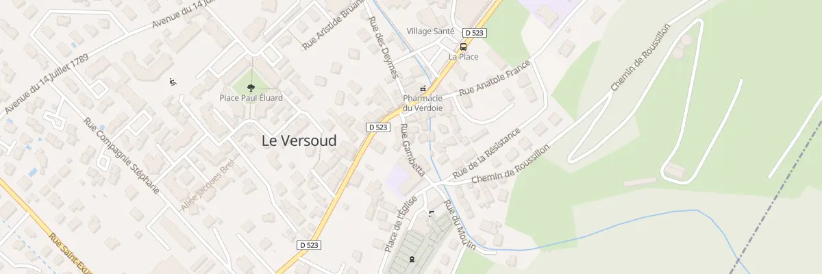 Plan du 25 Rue Gambetta au Versoud