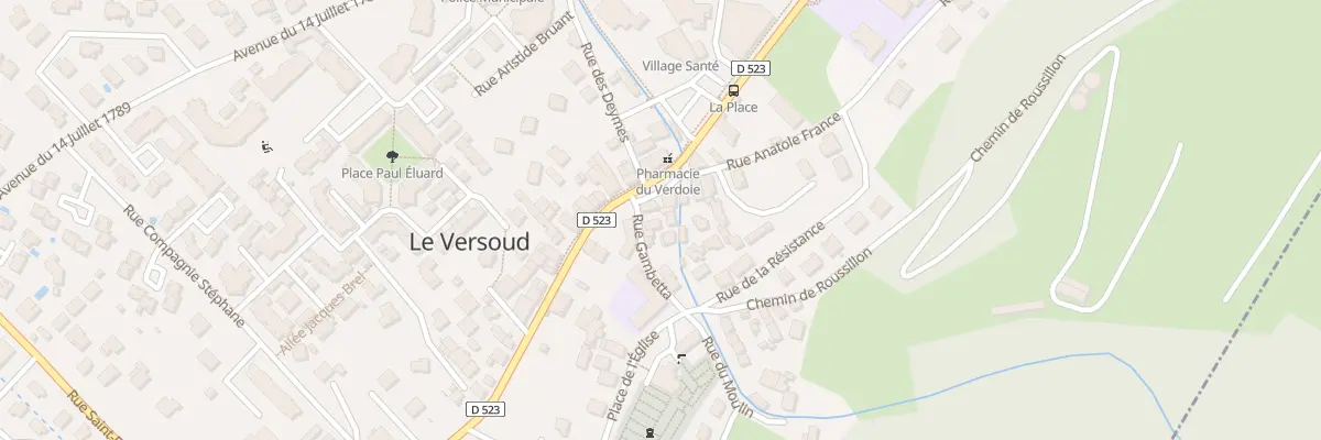 Plan du 15 Rue Gambetta au Versoud