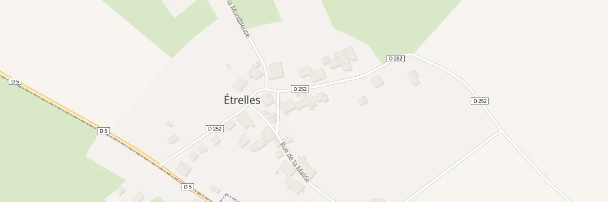 Plan du 4 Rte de Frasne-le-chateau à Étrelles-et-la-Montbleuse