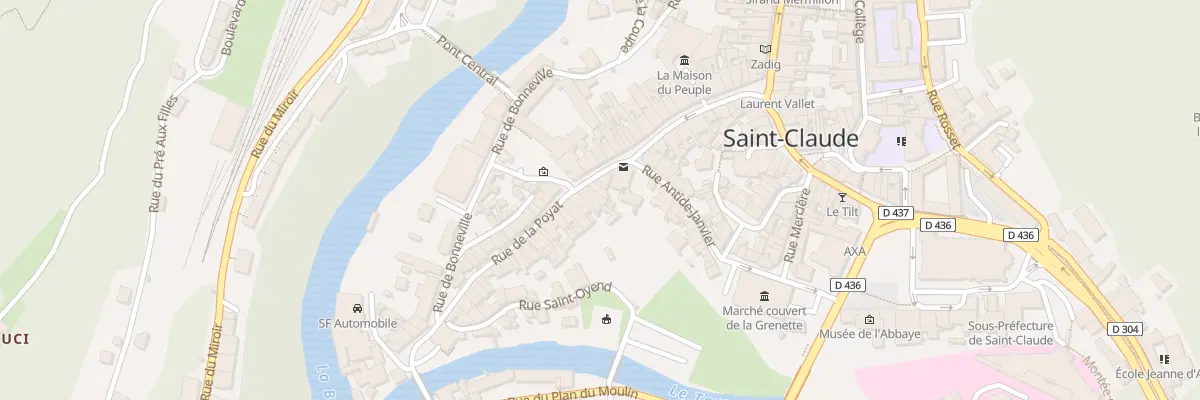 Plan du 23 Rue de la Poyat à Saint-Claude