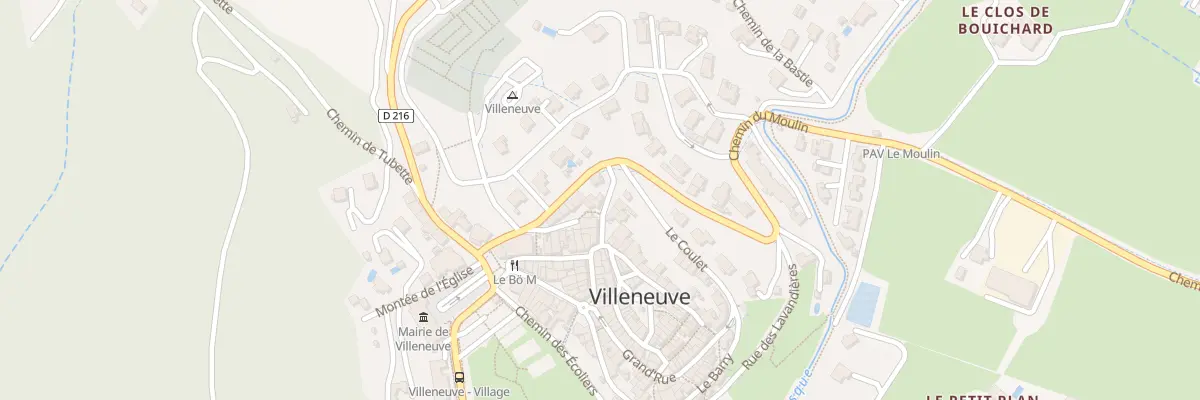 Plan du 11 Rue du Clos d’Aubert à Villeneuve