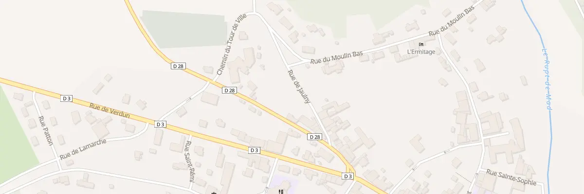 Plan du 3 Rue du Cimetière à Thiaucourt-Regniéville