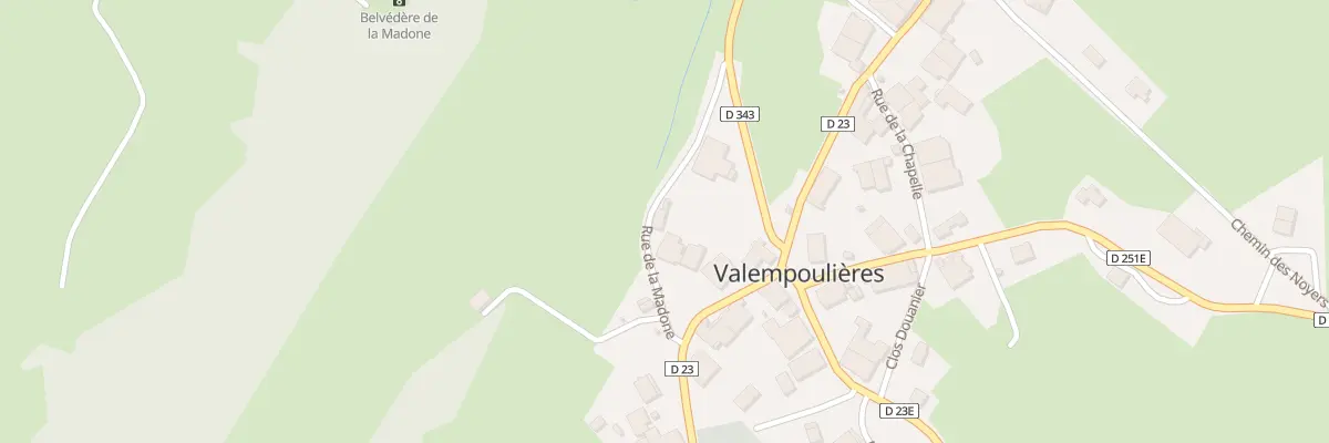 Plan du 6 Rue de la Madone à Valempoulières
