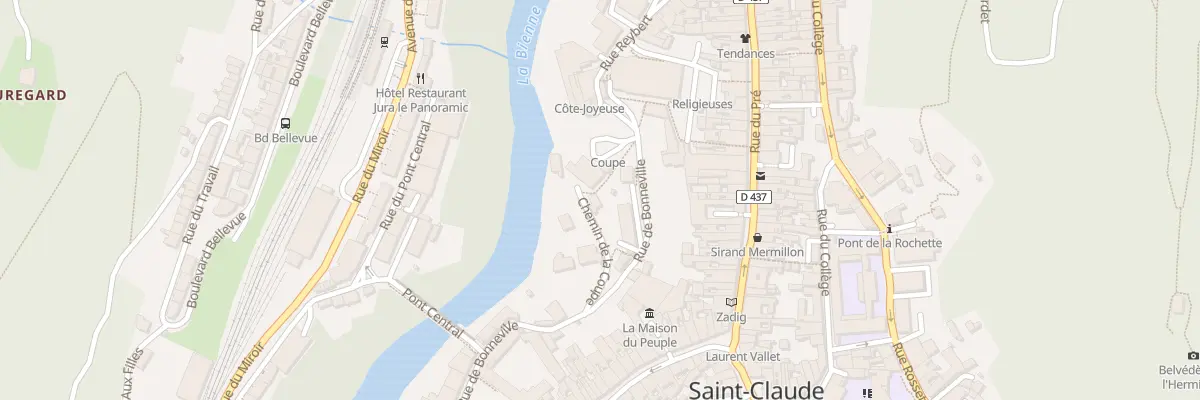 Plan du 7 Che de la Coupe à Saint-Claude