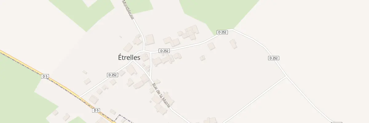 Plan du 6 Rte de Frasne-le-chateau à Étrelles-et-la-Montbleuse