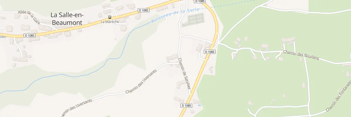 Plan du 186 Che de Serviset à La Salle-en-Beaumont