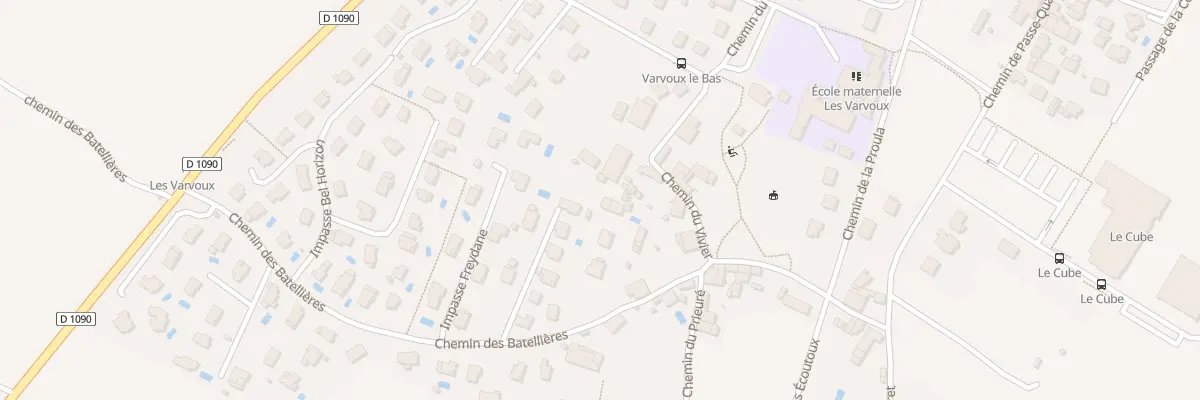 Plan du 638 Che du Vivier à Bernin