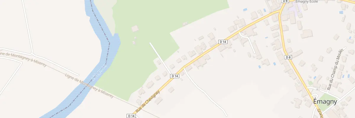 Plan du 26 Rue de Chevigney à Émagny