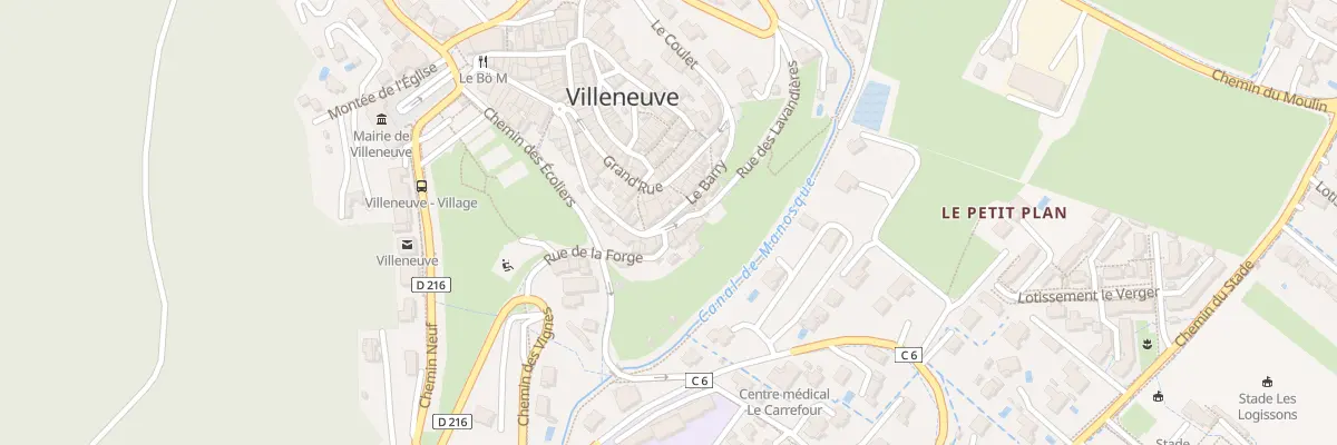 Plan du 2 Le Barry à Villeneuve