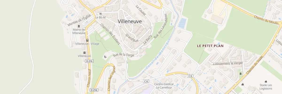 Plan du 7630 Rue des Lavandieres à Villeneuve