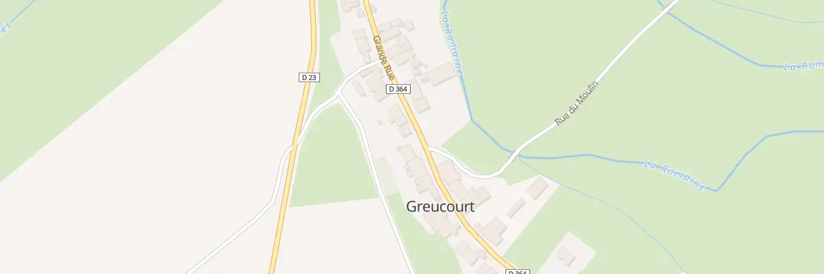 Plan du 34 Gr Grande Rue de Greucourt à La Romaine