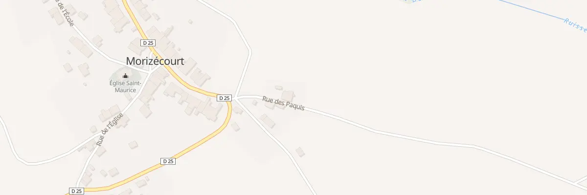 Plan du 7 Rue des Paquis à Morizécourt